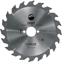 Lame de scie circulaire 20 dents diamètre 210 mm alésage 30