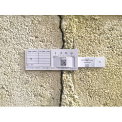 Jauges pour fissure utilisation extérieure en PVC - lot de 10