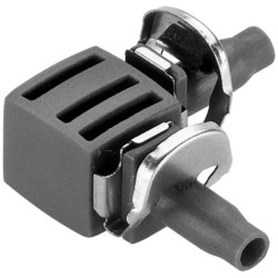 Raccord coude pour tuyau arrosage goutte à goutte Ø 4,6 mm - Jonction 90° - Gardena - Par 10