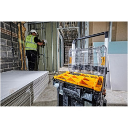 Organisateur transparent étanche TSTAK grande capacité 7.8 litres IP54, DEWALT