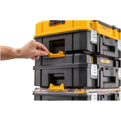 Coffret TSTAK IP54 petite contenance avec organiseur supérieur et longue poignée supérieure