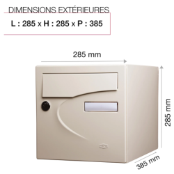 Boîte aux lettres Préférence Renz ivoire clair RAL 1015
