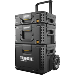 Stacktech KIT 3 pièces - Coffre de chantier + grande boite + boite moyenne -THOUGHBUILT