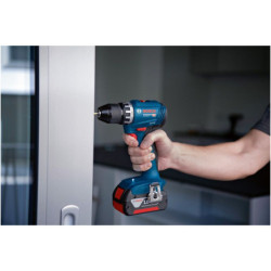 Pack Bosch perceuse visseuse GSR 185-LI + meuleuse GWS 18V-8 125 et 2 batteries 18V 4Ah