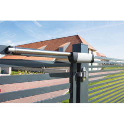 Ferme-portail hydraulique Samson 2 pour portillon 150 kgs largeur 2 m max gris