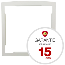 Cadre d'encastrement H.33.6 x L.32.6 x P.3.5 cm Renz Blanc RAL 9016