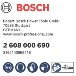 Plateau de ponçage BOSCH pour ponceuses orbitales Ø150 mm - lot de 2