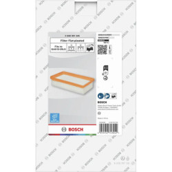 Filtre plissé plat 125,7 x 220 mm pour aspirateur GAS12-25 LS