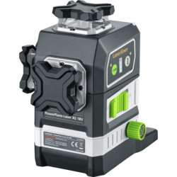 Laser Powerplane 3G Multi 18V avec pieds et 3 adaptateurs batteries (Bosch, Milwaukee, Makita)