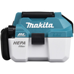 Aspirateur souffleur Makita DVC750LZ 18 V Li-Ion poussière sèche ou humide sans batterie ni chargeur