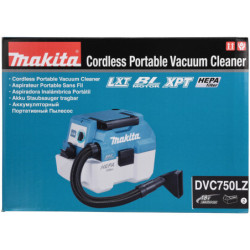 Aspirateur souffleur Makita DVC750LZ 18 V Li-Ion poussière sèche ou humide sans batterie ni chargeur