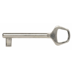 Coffre à mortaiser pêne dormant 1/2 TOUR têtière 20 mm axe 40 mm noir BR 1 clé