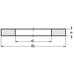 Rondelle carrosserie INOX A2 Ø6x40mm Boîte de 200