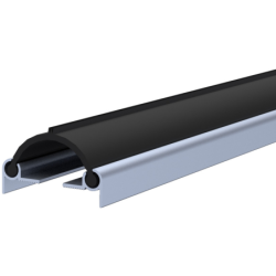 Profilé en alu pour joint de protection anti pince doigts de porte battante longueur 2240mm