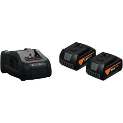 Set de démarrage GBA 18 V avec 2 batteries 5,0 Ah AS et chargeur simple