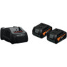 Set de démarrage GBA 18 V avec 2 batteries 5,0 Ah AS et chargeur simple