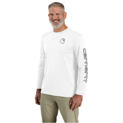T-Shirt manche longue homme Force Sun Defender Blanc