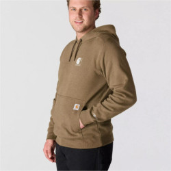 Sweat à capuche Force Logo coloris marron