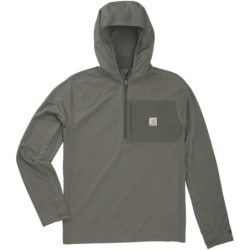 Sweat à capuche Force 1/2 zip vert