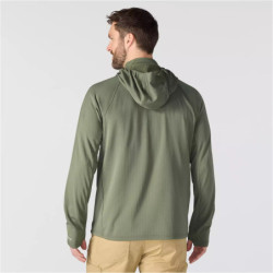 Sweat à capuche Force 1/2 zip vert