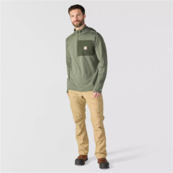 Sweat à capuche Force 1/2 zip vert