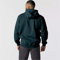 Sweat homme Sleeve Logo à capuche non zippé bleu sarcelle