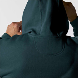 Sweat homme Sleeve Logo à capuche non zippé bleu sarcelle