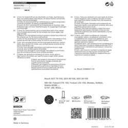 Plateau de ponçage BOSCH Expert Multihole Universal Ø 150 mm - Médium