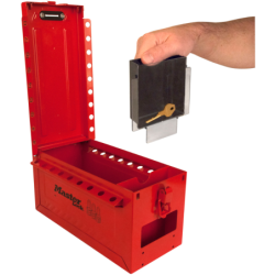 Boîtes de cadenas groupées et stations de permis portable avec fenêtre