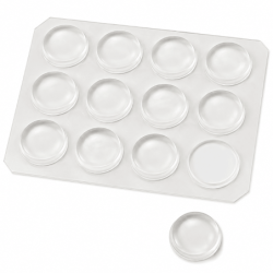 Butée adhésive diamètre 12 mm lot de 28