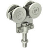 Monture fixation sur chant 4 galets acier pour rail 50x40 (prix à l'unité)
