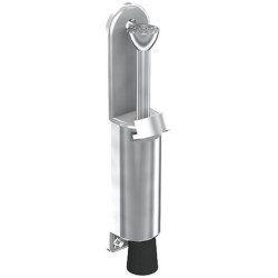 Arrêt stop inox brossé course de 35 mm hauteur 160 mm