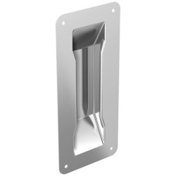 Poignée cuvette à encastrer en acier 200x90 mm