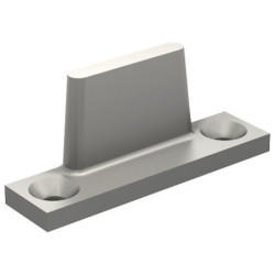 Guide bas à visser 1103 Mantion pour rainure de porte coulissante de 6 x 18 mm