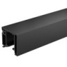 Kit rail finition anodisé brossé noir longueur 1600