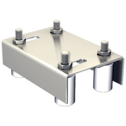 Guide supérieur 4 olives extensibles double pour portail 40 à 60 mm