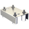 Guide supérieur 4 olives extensibles double pour portail 40 à 60 mm