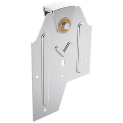 Monture fixation sur plat galet avec moyeu delrin et flasques acier capacité 250 kg profil 50 x 10