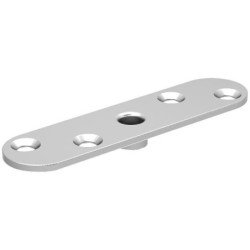 Platine pour fixation sur chant avec trou taraudé M10