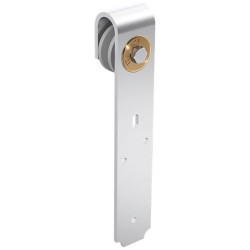 Monture à galet pour porte coulissante sur fer plat Sport 17 acier galvanisé