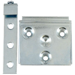 Attache de meuble réglable acier zingué