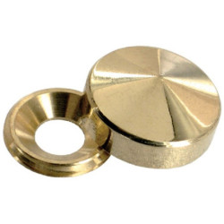 Cache vis laiton poli lot de 4