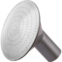 Pomme plastique arrosoir spéciale semis - Grille acier galvanisé - Diamètre des trous 1 mm