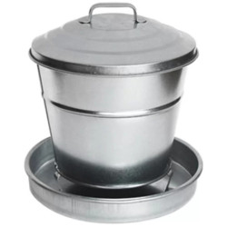 Trémie à graines en acier galvanisé de 6 Litres