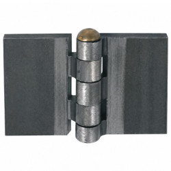 Charnières à souder acier laminé finition grenaillée hauteur 60 mm épaisseur 5 mm 5 noeuds