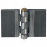 Charnières à souder acier laminé finition grenaillée hauteur 60 mm épaisseur 5 mm 5 noeuds