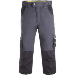 Pantacourt de travail North Ways Robin gris et noir - Taille 50