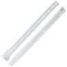 Coulisse fixation sous tiroir acier blanc