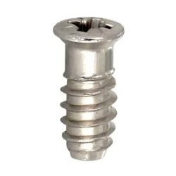 Eurovis tête plate acier zingué lot de 12
