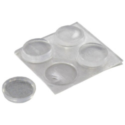 Amortisseur transparente adhésive Ø10mm - lot de 20